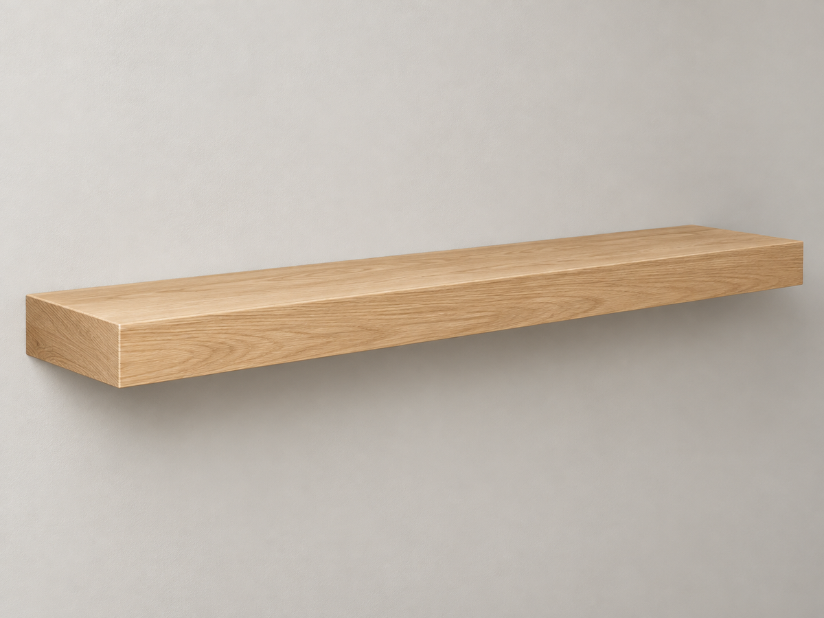 White Oak floating shelf